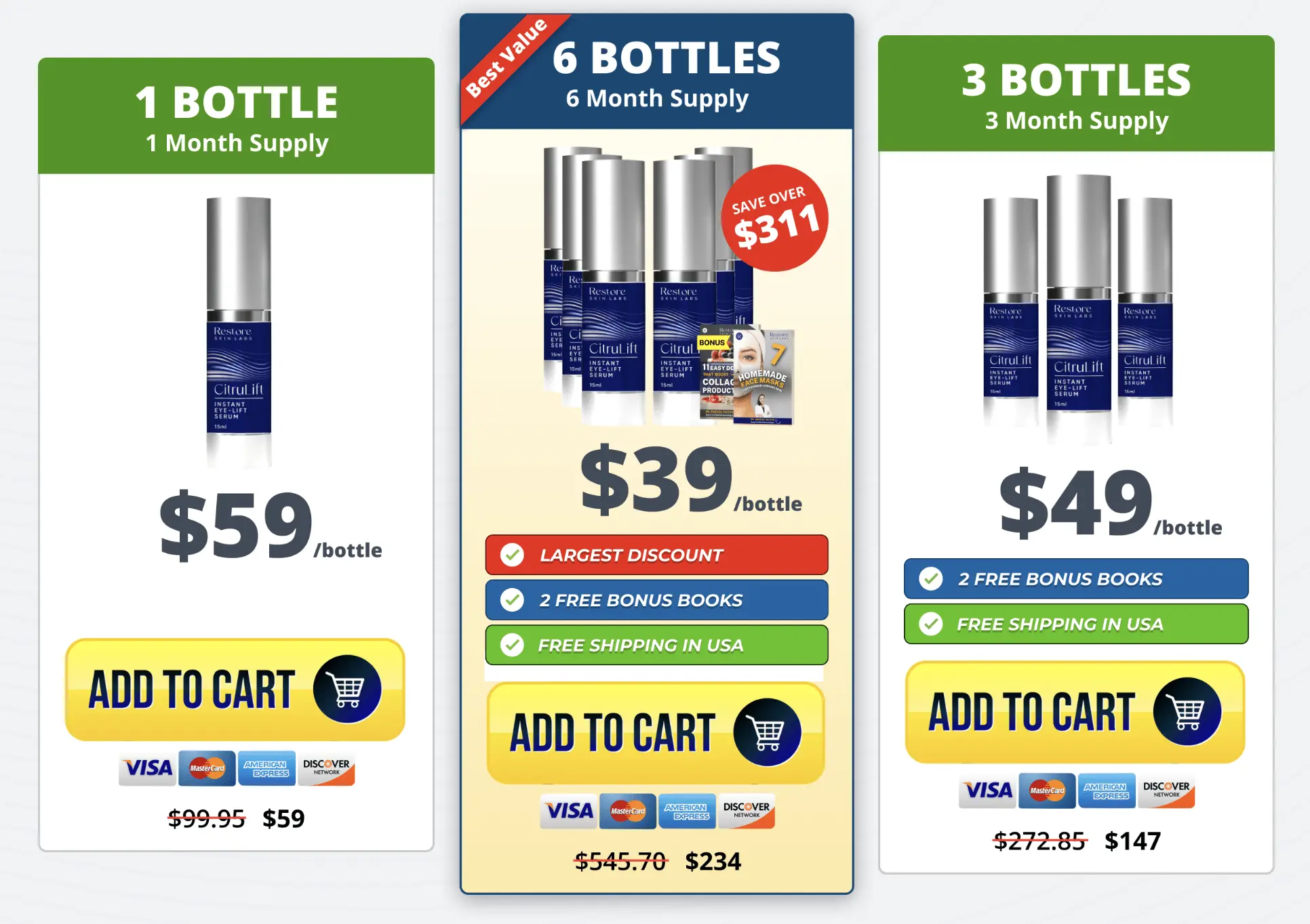 citrulift pricing table